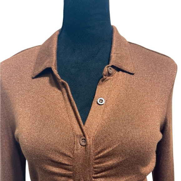 L Space Scarlett Long Sleeve Dress Brown - Picture 4 of 9